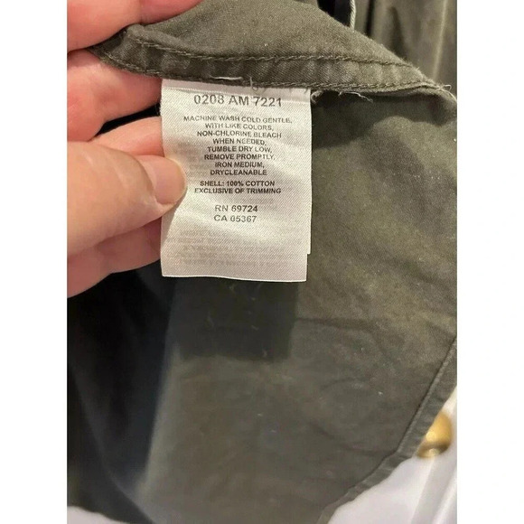 Columbia Sportswear Logo Button-Down Shirt‎ Size 2XL Green Cotton Hiking Fishing - Picture 9 of 9